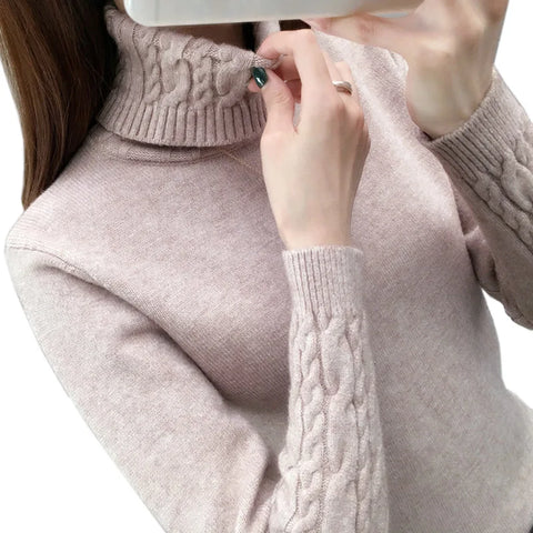 Autumn winter turtleneck sweater