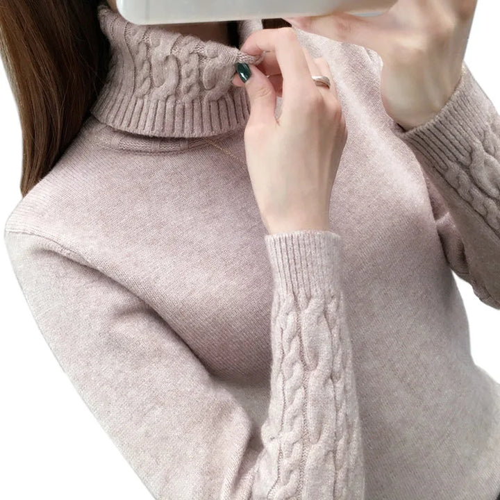 Autumn winter turtleneck sweater