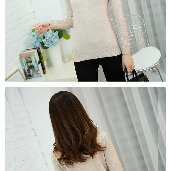 Autumn winter turtleneck sweater