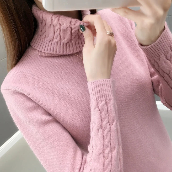 Autumn winter turtleneck sweater