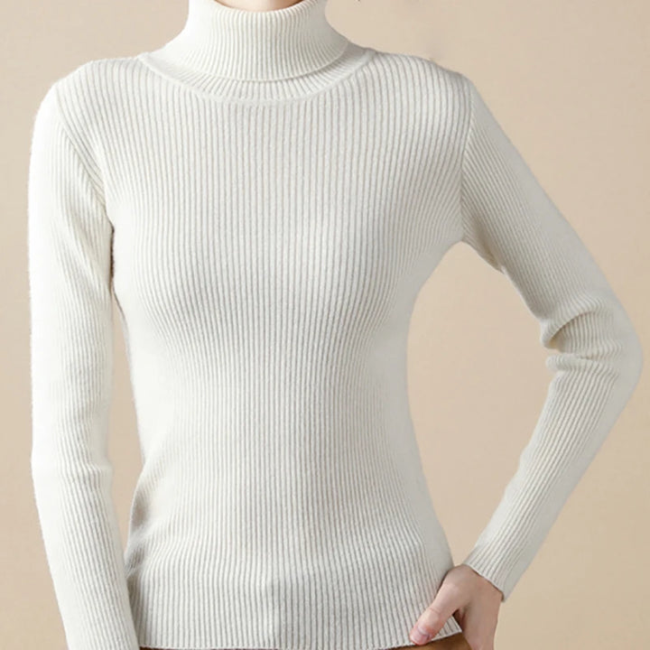 Soft knit turtleneck sweater, autumn and winter