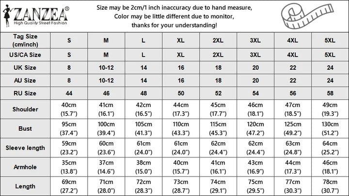 Zanzea autumn blazer, various colors, casual