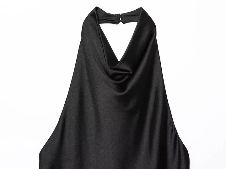 Women's Satin Halter Top, Summer, Beach