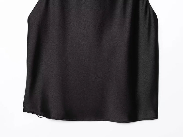 Women's Satin Halter Top, Summer, Beach