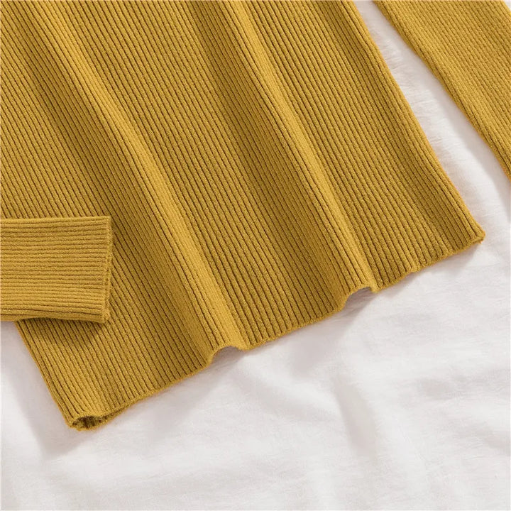 Soft knit turtleneck sweater, autumn and winter