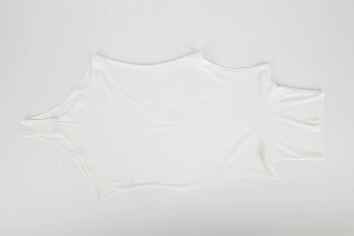 Sleeveless bodysuit with high neck