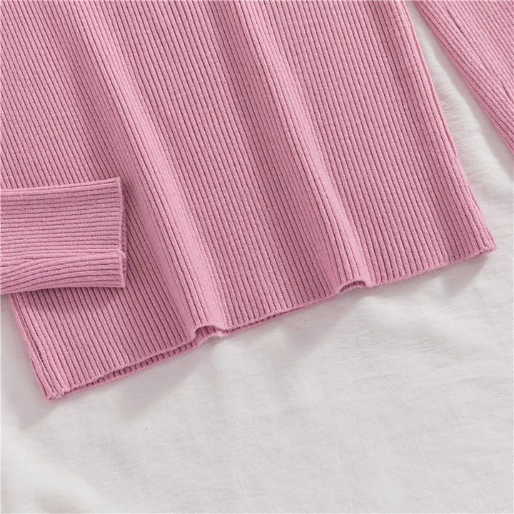 Soft knit turtleneck sweater, autumn and winter