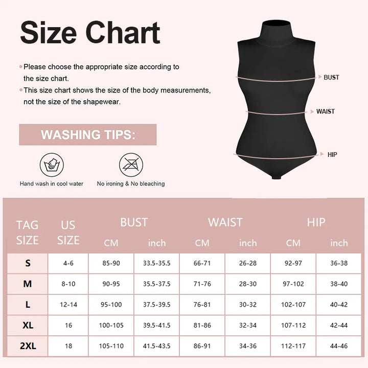 Sleeveless bodysuit with high neck