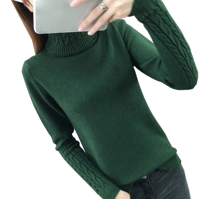 Autumn winter turtleneck sweater
